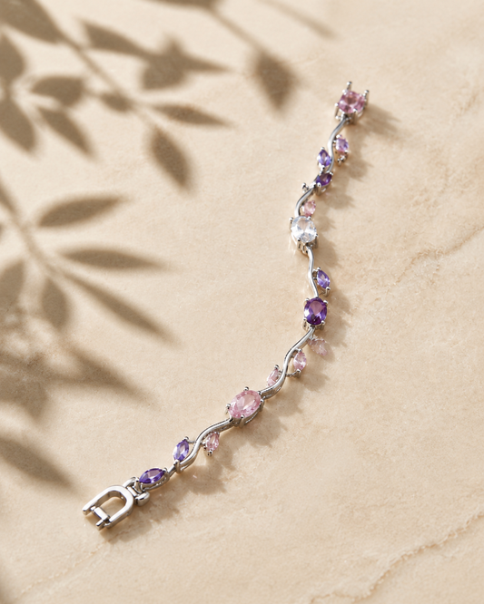 Tulip Bracelet — Purple Crystal | ELVIAN
