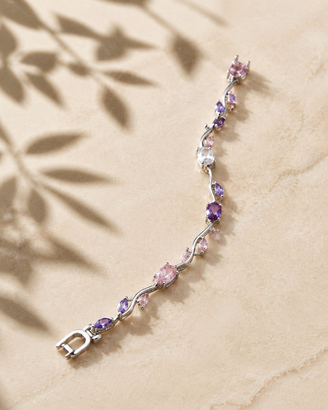 Tulip Bracelet — Purple Crystal | ELVIAN