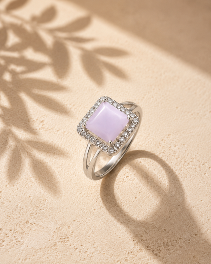 Lavender Halo Ring | ELVIAN