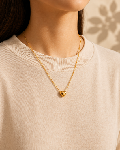 Golden Heart Necklace | ELVIAN
