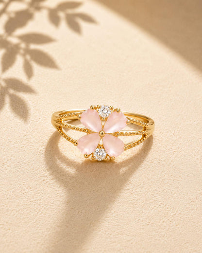Tulip Set — Bracelet + Flower Ring | ELVIAN