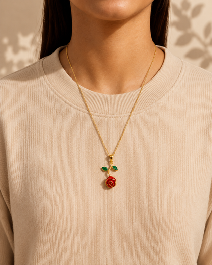 Blooming Rose Necklace | ELVIAN