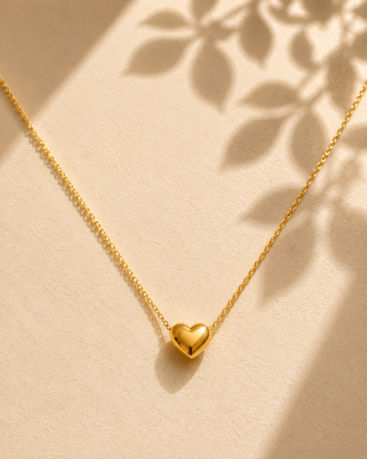 Golden Heart Necklace | ELVIAN