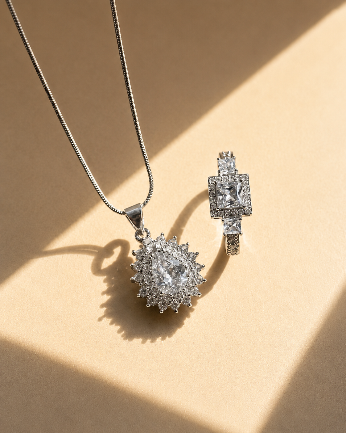 Diamond Halo Set  | ELVIAN
