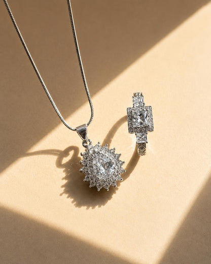 Diamond Halo Set  | ELVIAN