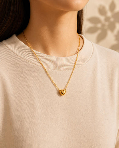 Golden Heart Necklace | ELVIAN
